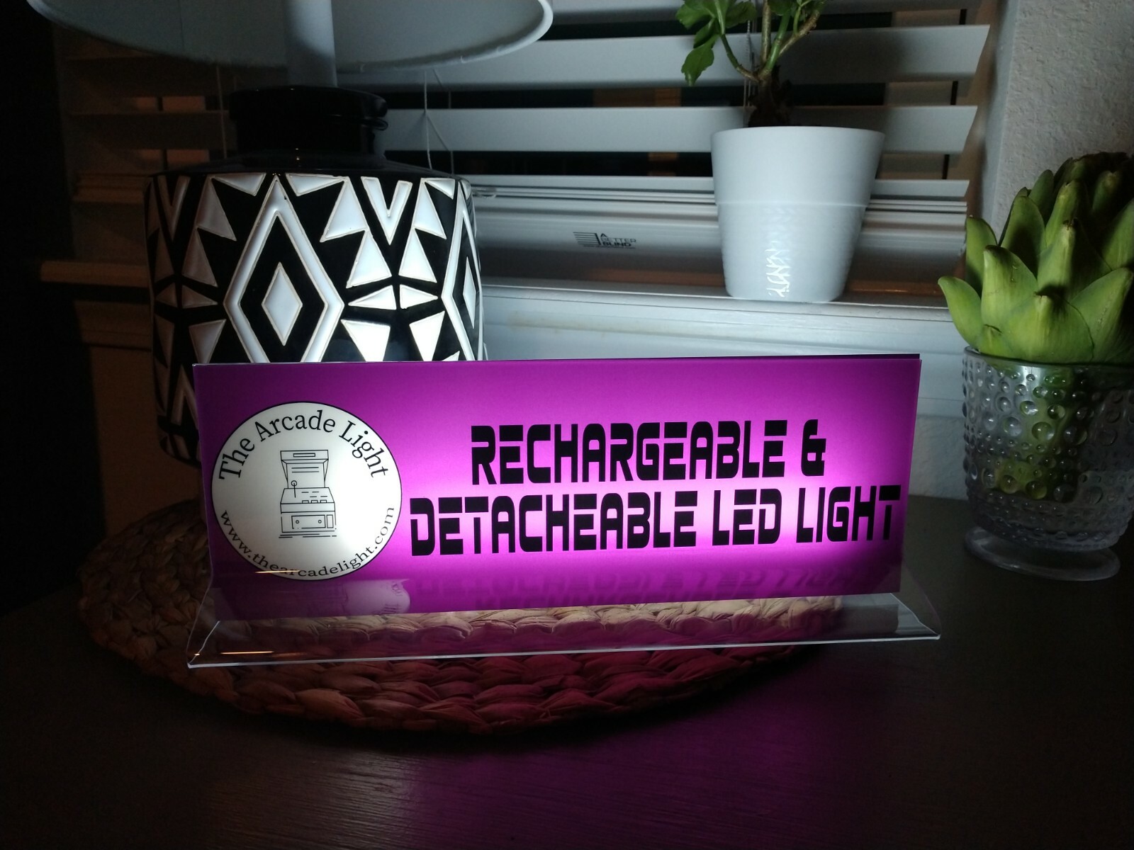 SCRAMBLE Backlit 4" x 11" Arcade Marquee by The Arcade Light