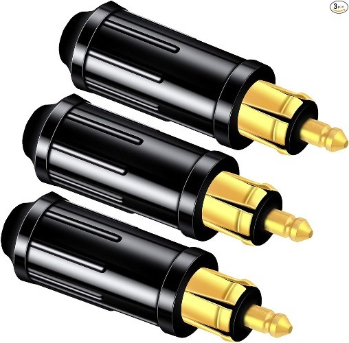 3 PCS SAE Connector, Cigarette Lighter Accessory Plugs DIN, Plug to SAE Adapter