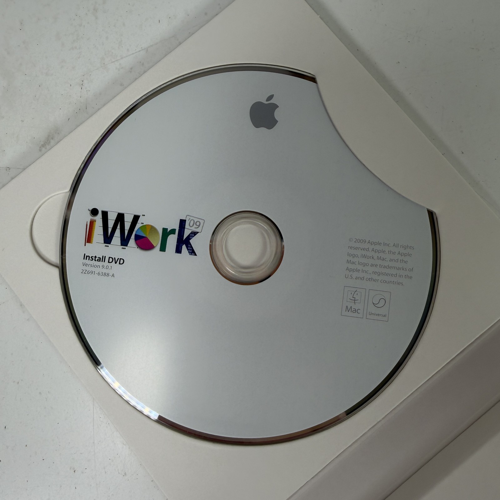 Apple iWork '09 Install DVD Software Suite for Mac - Pages, Numbers, Keynote