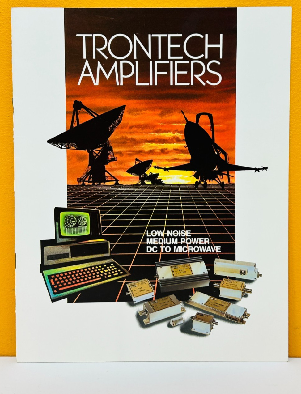 Trontech Amplifiers 1987 Low Noise Medium Power DC to Microwave Catalog.