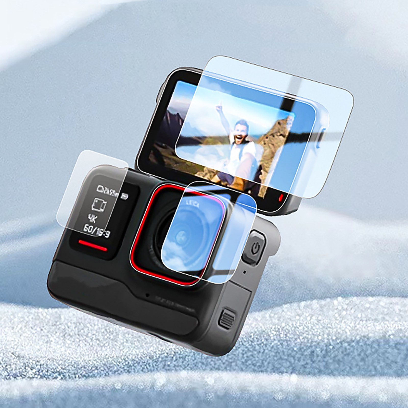 Bubble-free HD Tempered Glass Screen Protector For Insta360 Ace Pro Cameras