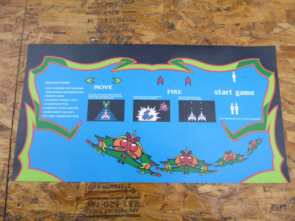 Galaga Control Panel Overlay