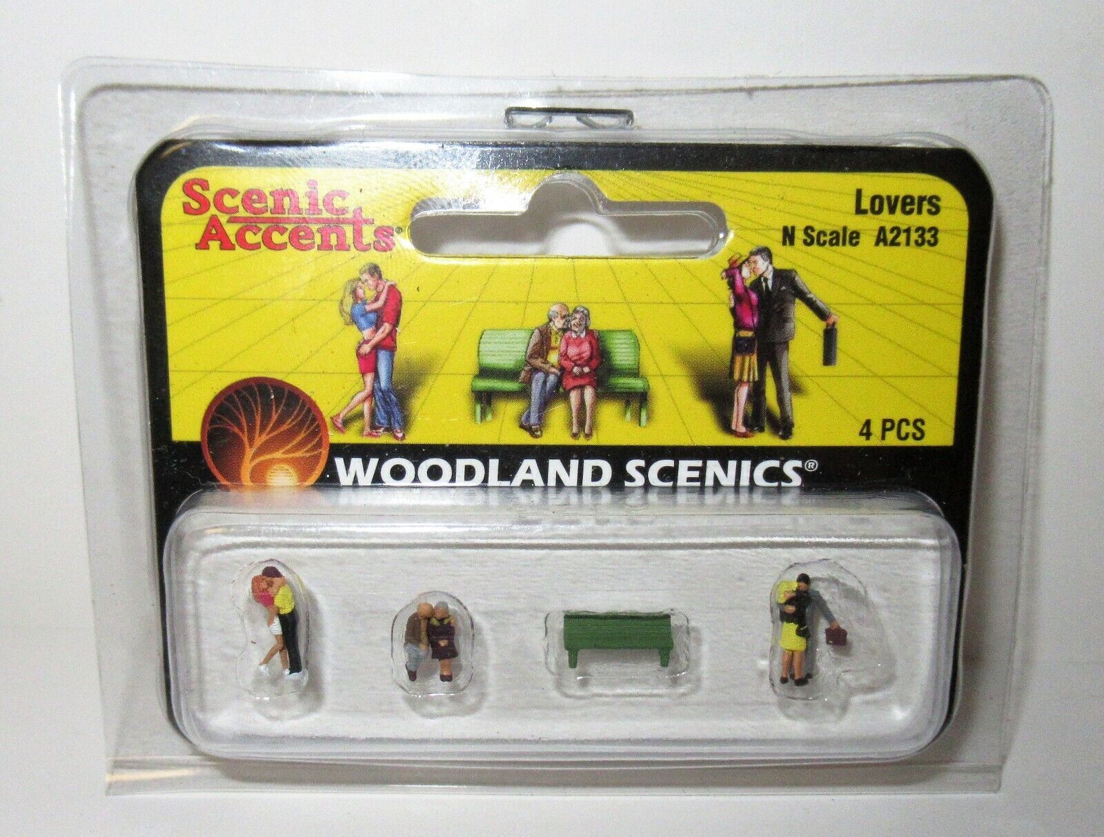 Woodland Scenics Scenic Accents N Scale Lovers #A2133 NIP