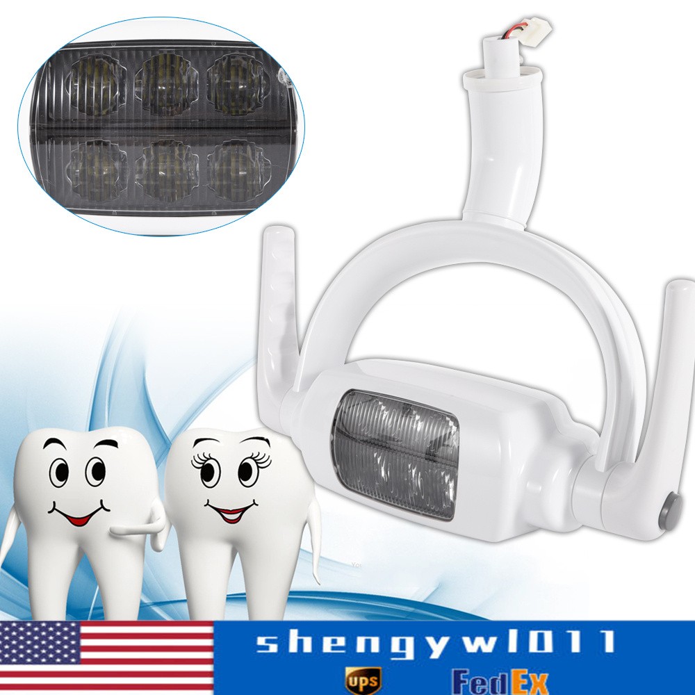 6 LED Dental Oral Light Operating Lamp Induction For Dental Unit Chair Tool NEW