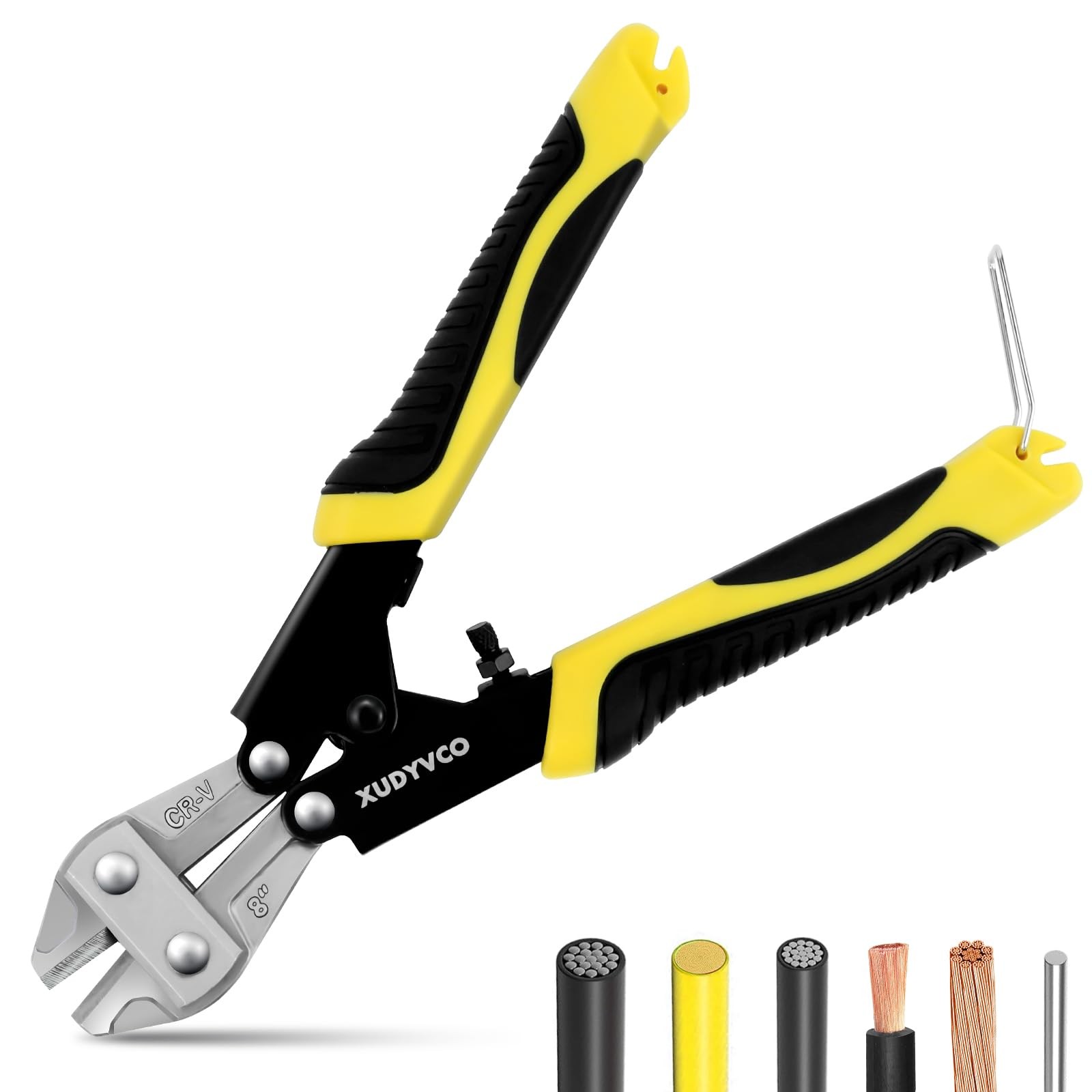 8IN Mini Bolt Cutters Heavy Duty Wire Cable Cutters Non-Slip Handle Wire Snip