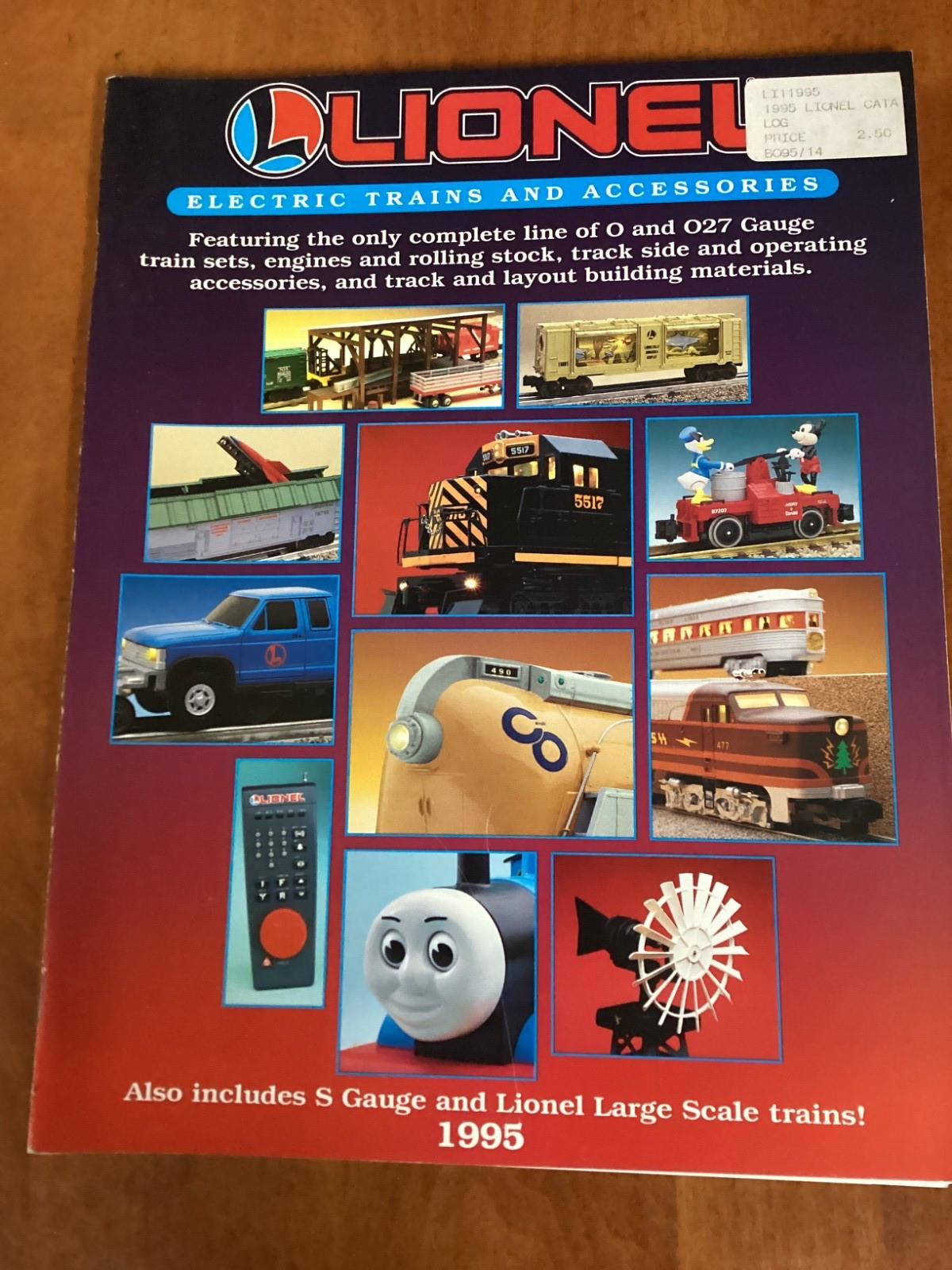 Lionel Electric Trains and Accessories 1995 Catalog Magazine 0 and 027 Gauges
