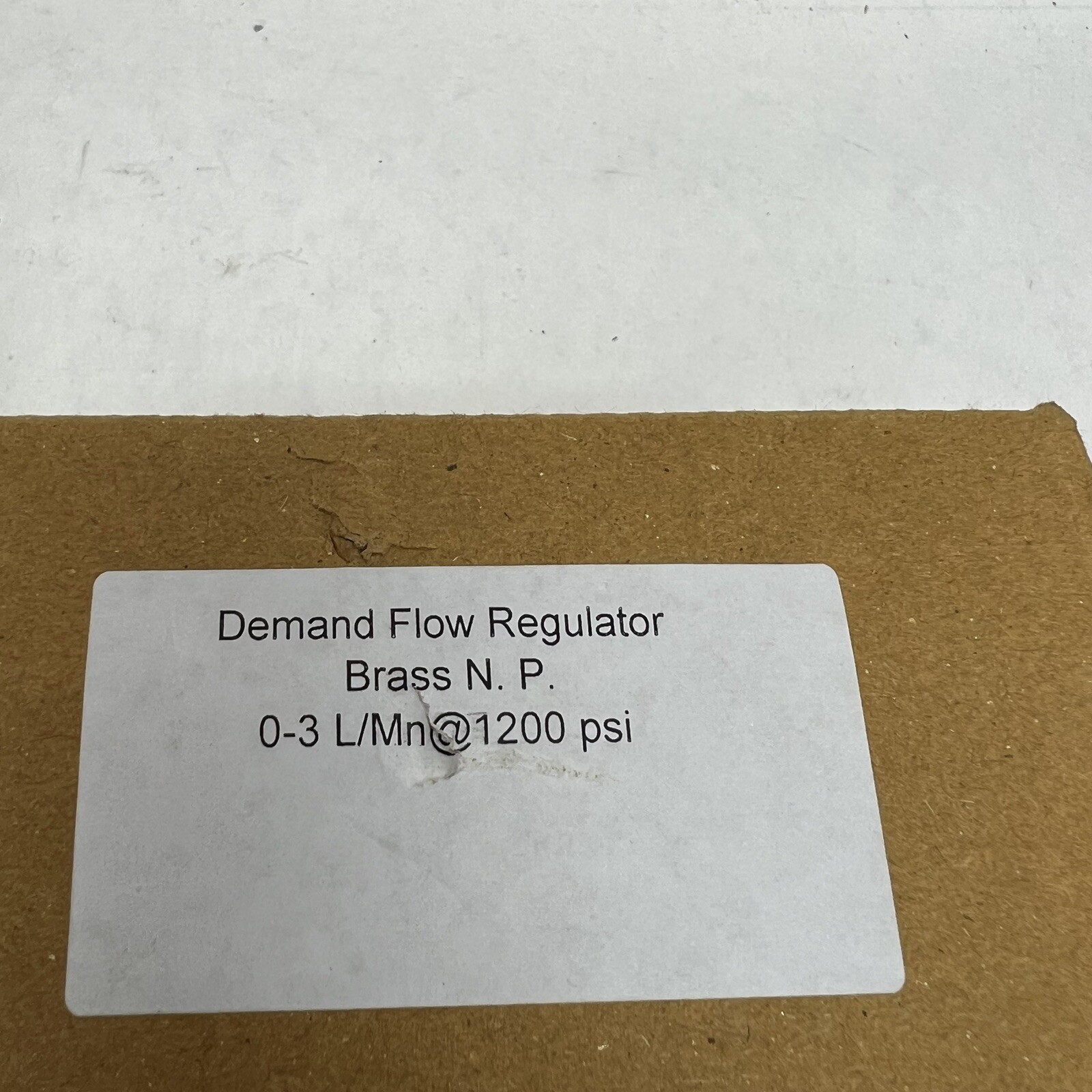 0-3L/MN FLOW REGULATOR 1200PSI BRASS