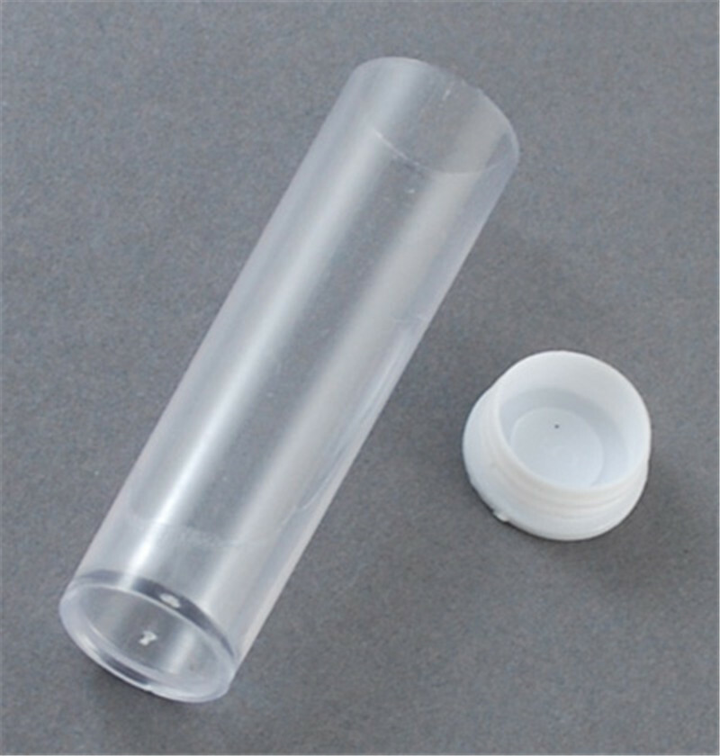 50 pcs Clear Plastic Bead Containers Bottle Bead Storage Jewelry Display 55mm