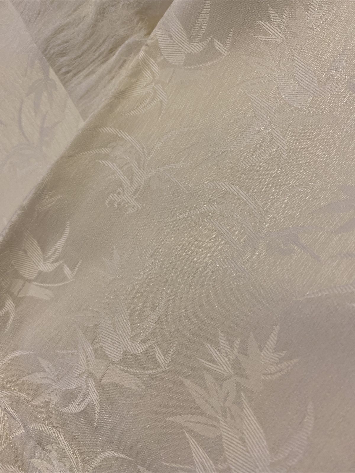 100% Pure SILK scarf Wraps 84” Long 26” Wide White Jacquard Summer Wedding