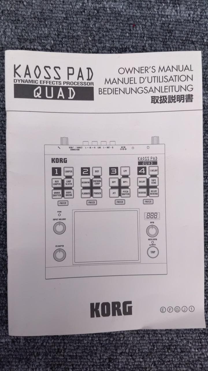 KORG Kaoss Pad Quad KP-QUAD Dynamic Effects Processor DJ Touch Pad w/Box Tested