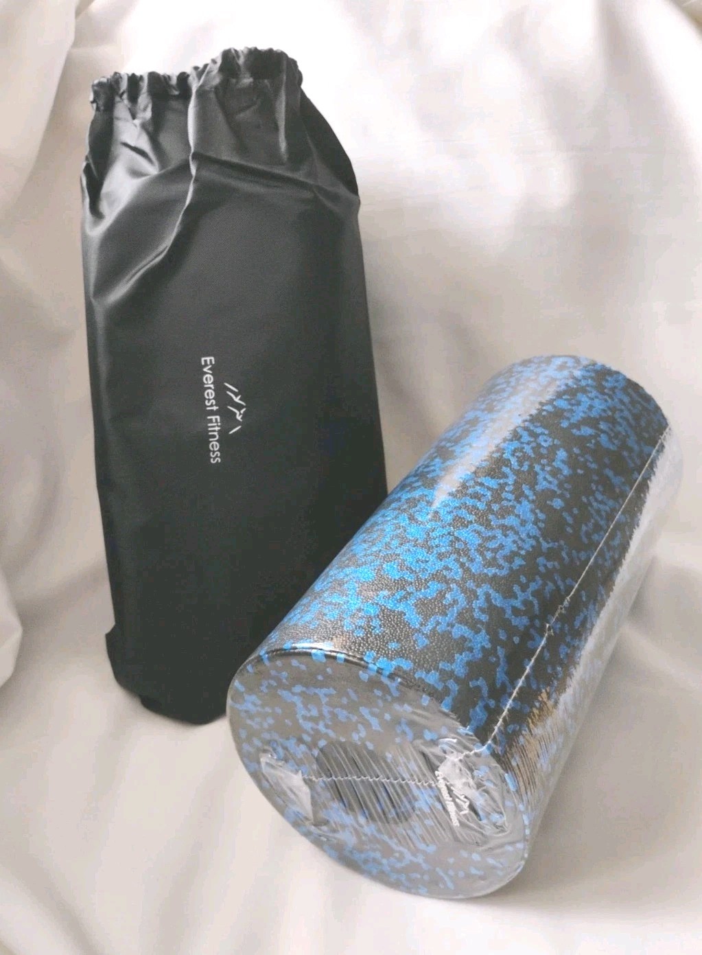 Everest  Fitness 12" Yoga Exercise Foam Roller (Blue) W/ Bag and Manual..New