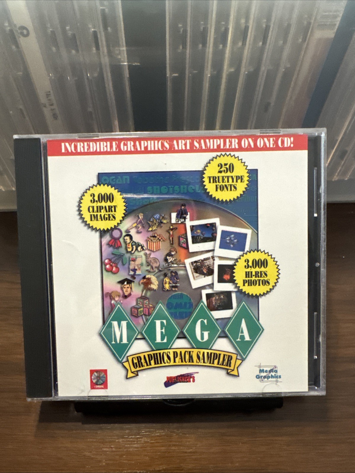 Mega Graphics Pack Disc 1 111020-01 Graphic Art Fonts 90s Complete