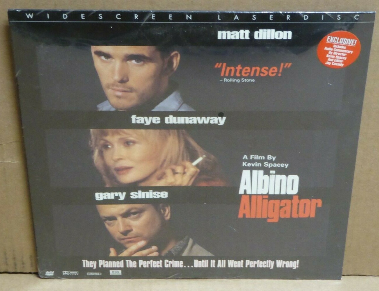 Albino Alligator Laser Disc SEALED Widescreen Matt Dillon Gary Sinise F Dunaway