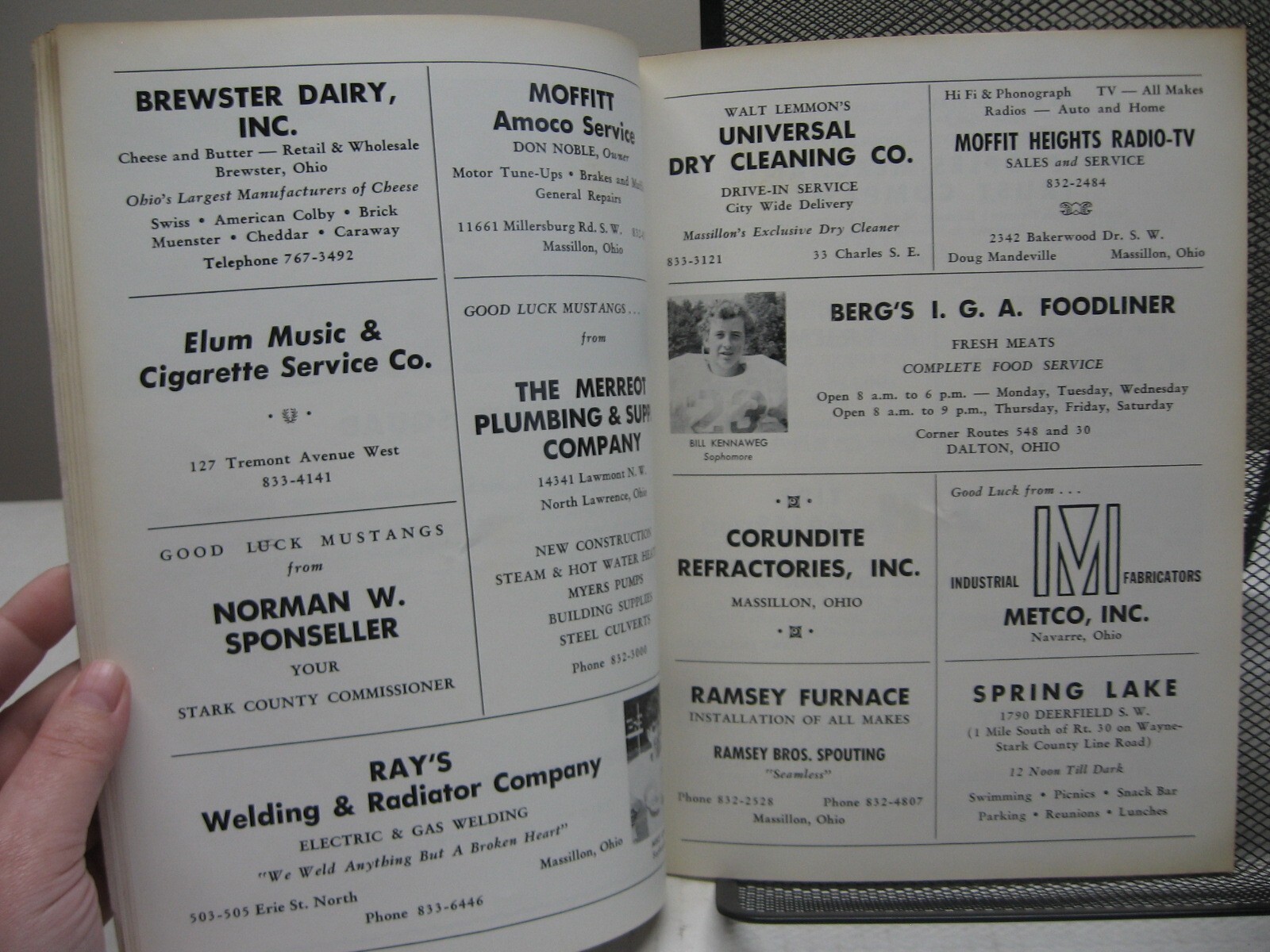 1970 Football Program Tuslaw Mustangs vs Northwest
