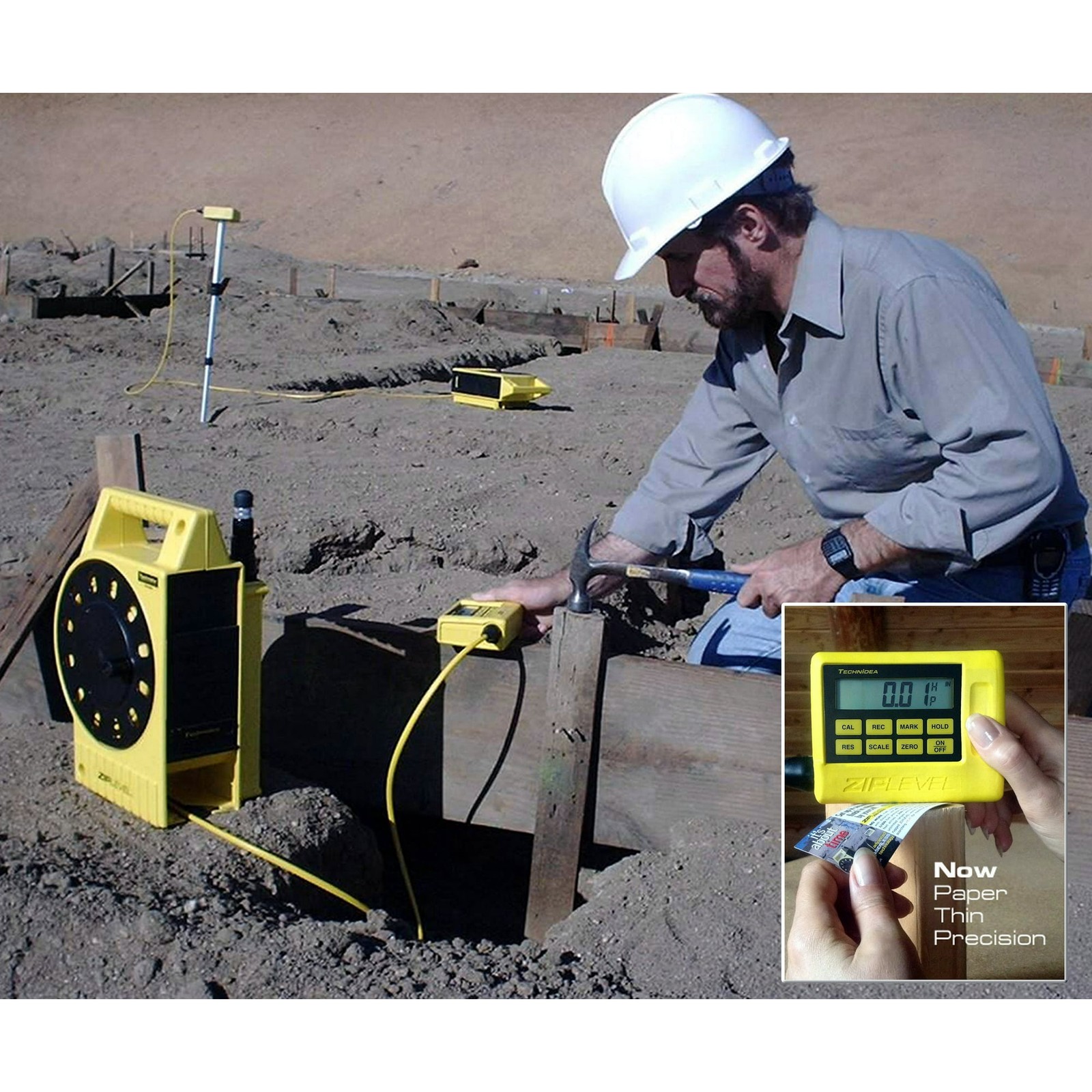 ZipLevel Pro 2030B Altimeter Digital Leveling Tool High Precision Laser-Free