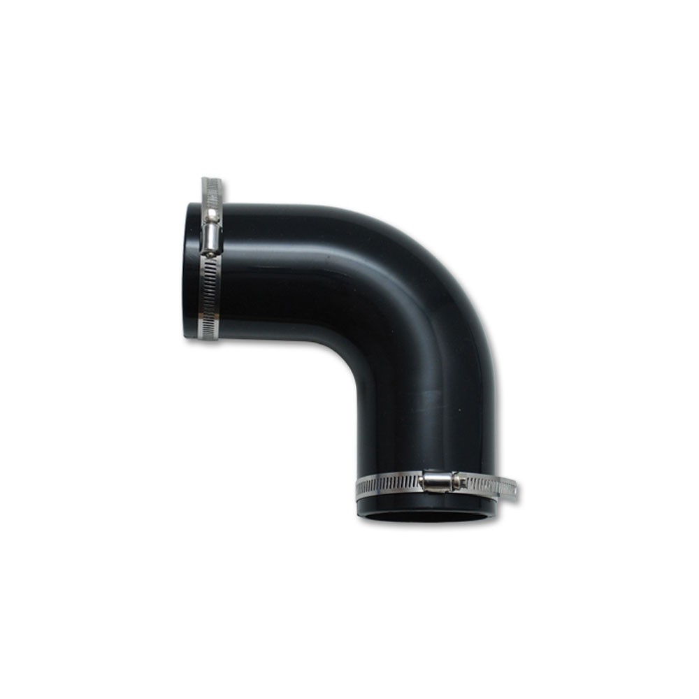 Vibrant Performance Hose Coupler 12721; 3.5 in. 90 deg Black Silicone, Elbow