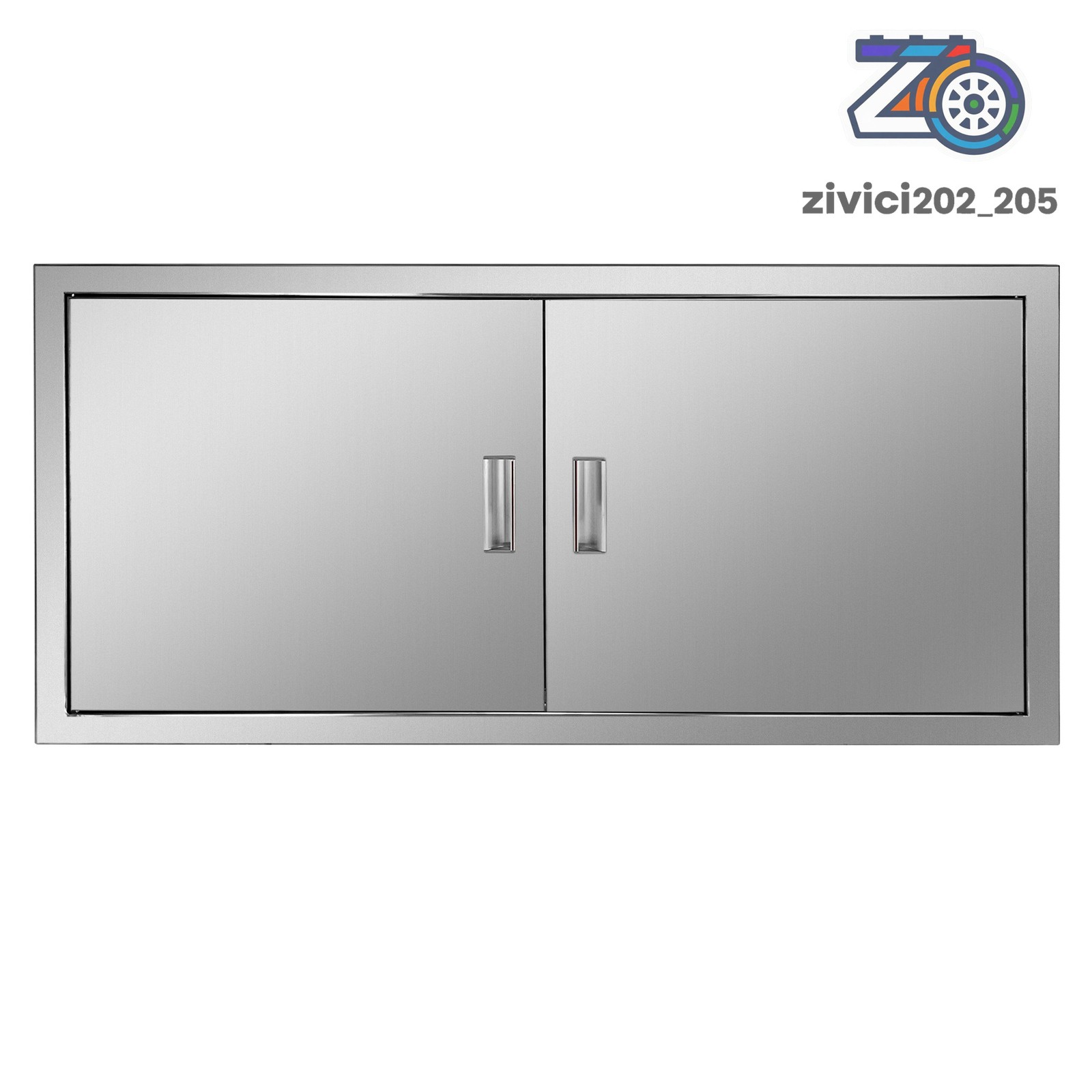 Stainless Steel Kitchen Door BBQ Access Door  42W x 21H inch Double Outdoor