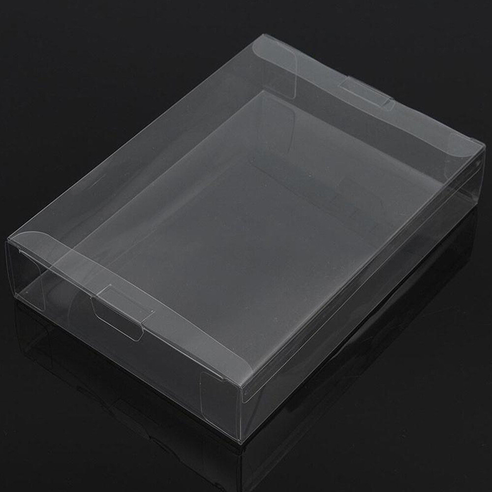 5x SUPER NINTENDO SNES CIB - CLEAR PLASTIC PROTECTIVE BOX PROTECTOR SLEEVE CASE