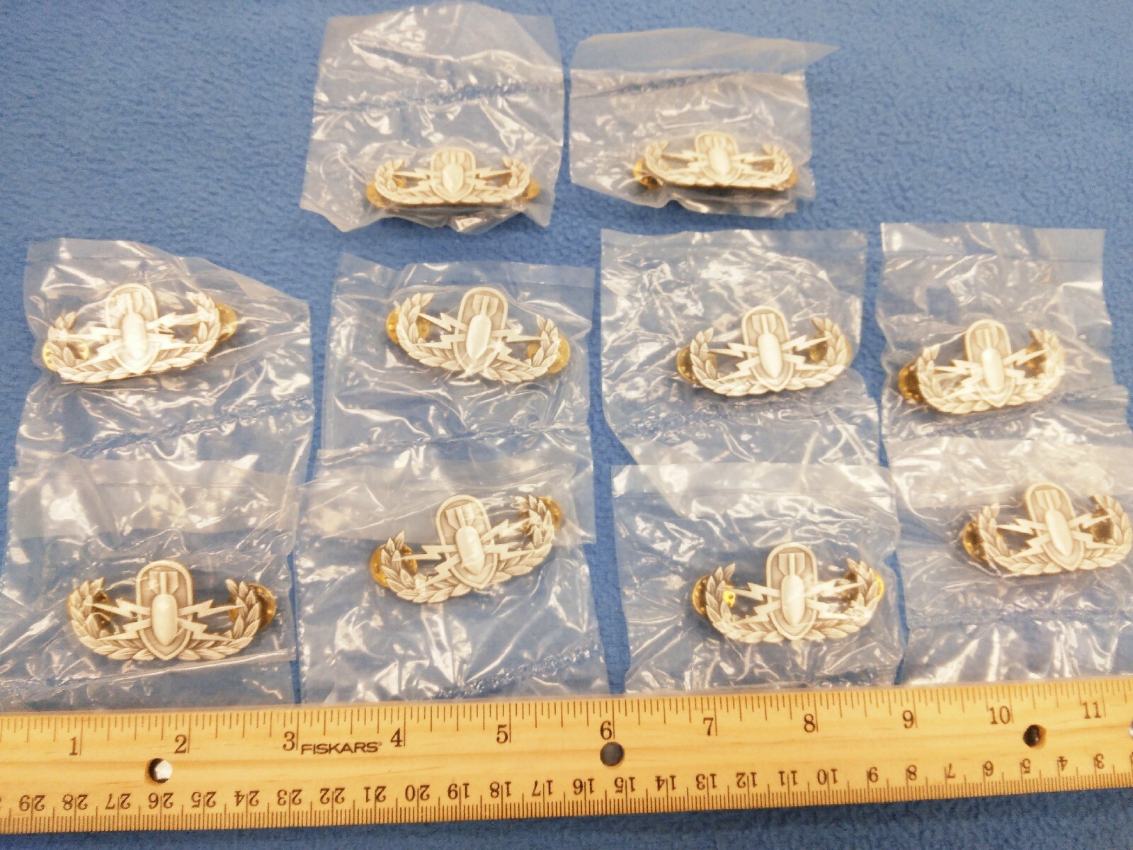 LOT OF 10 MEYER - U.S. ARMY EXPLOSIVE ORDNANCE DISPOSAL BASIC PINS - NEW SEALED