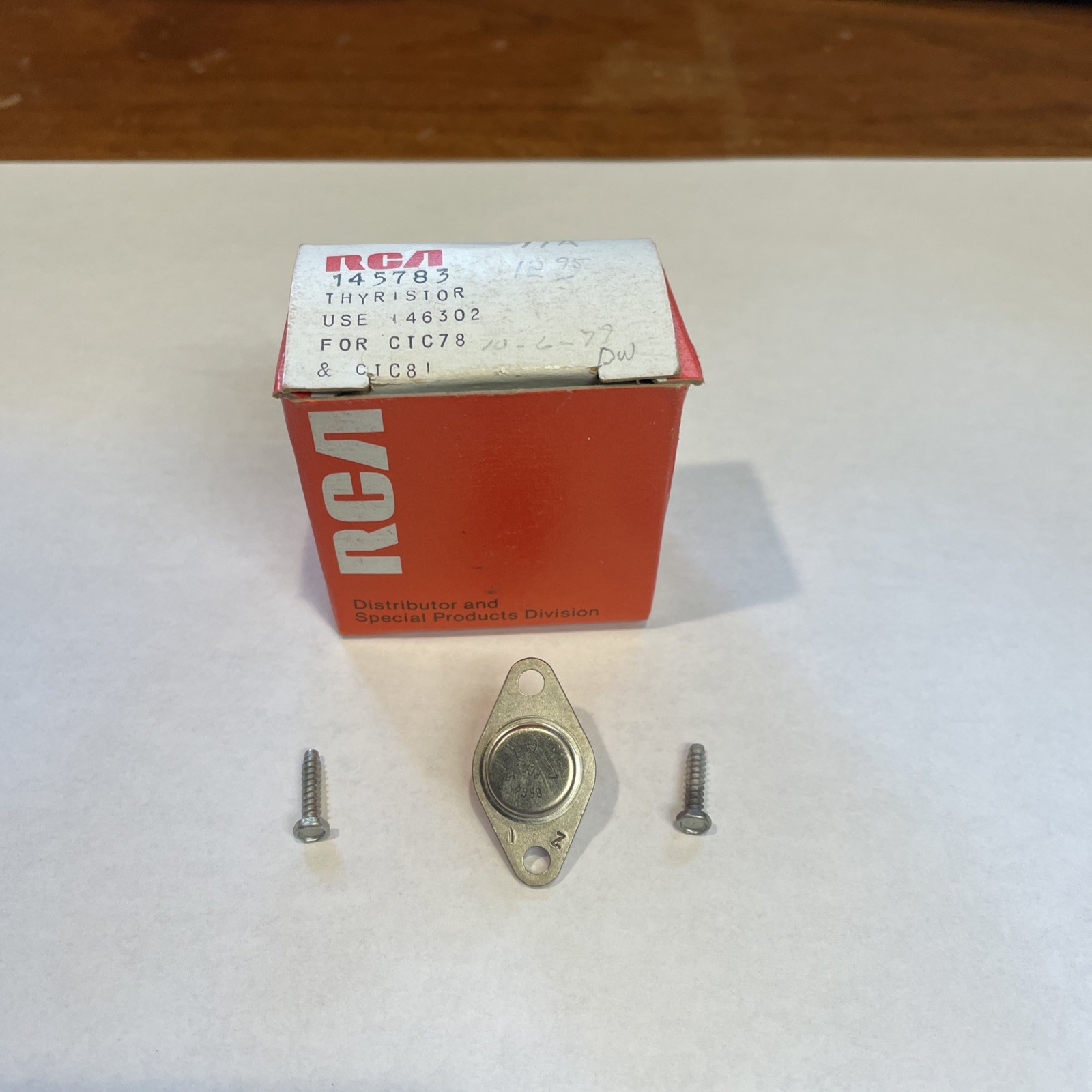 145783 RCA Replacement Part Thyristor Television TV - NOS Vintage