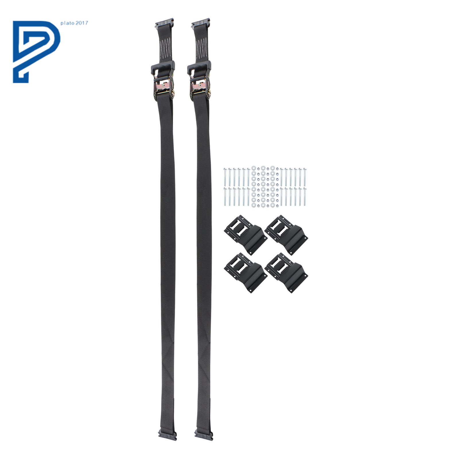 E Track System Wheel Chock Tie Down Kit Tire Ratchet Straps Wheel Chocks