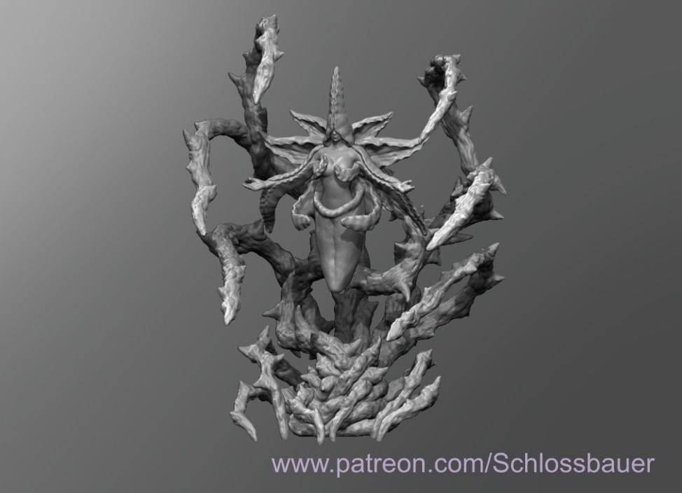 Dungeons & Dragons HD Resin Print - Large Plant - Alraune