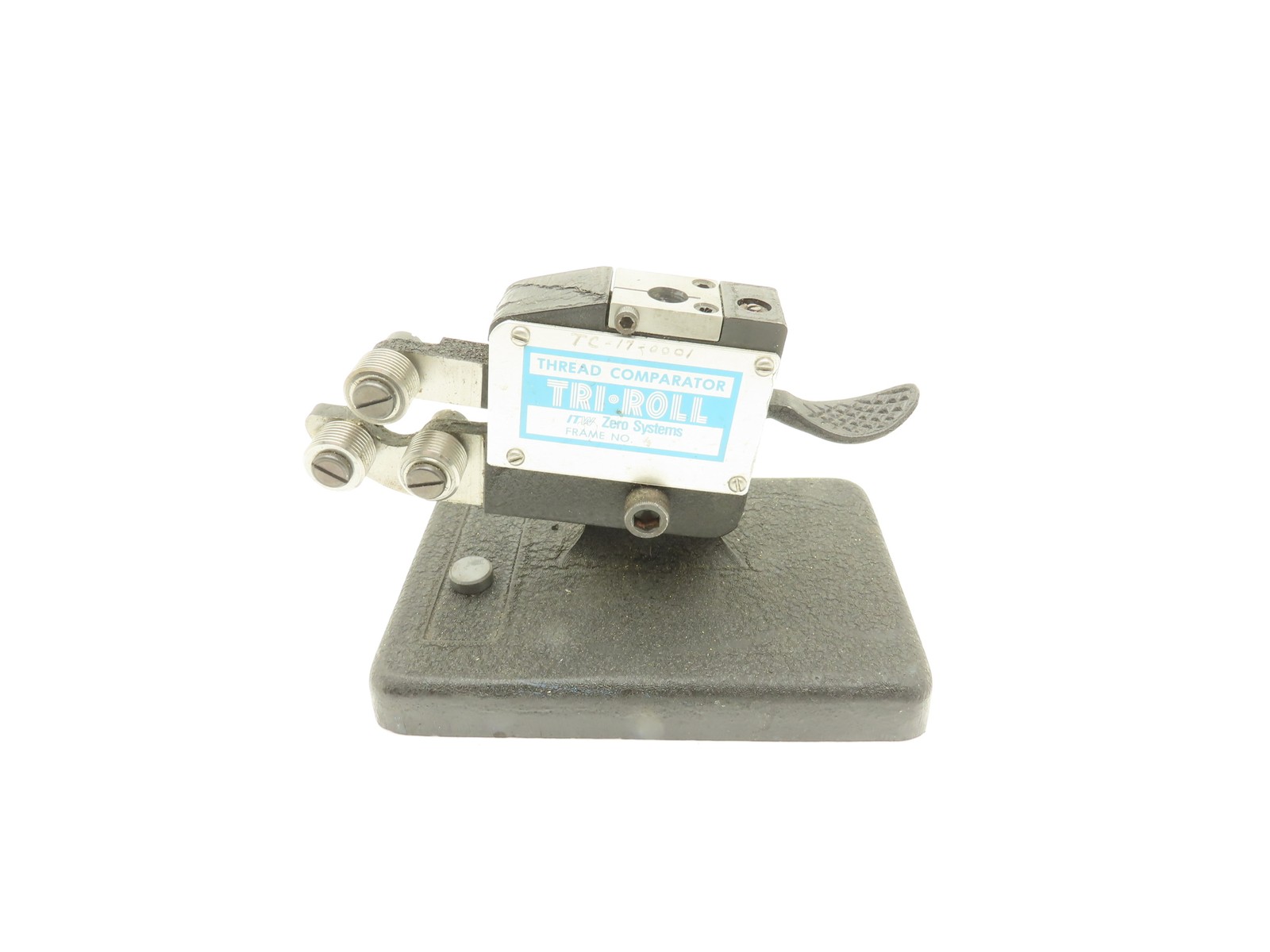 ITW Zero Systems Frame No 4 Tri-Roll Thread Checker Comparator 1.25 Metric Heads