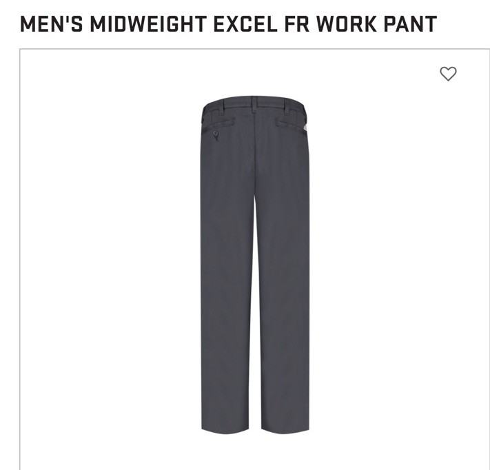 MENS BULWARK FLAME RESISTANT PANTS  Midweight Excel  CAT 2 AR/FR.   Size 38x34