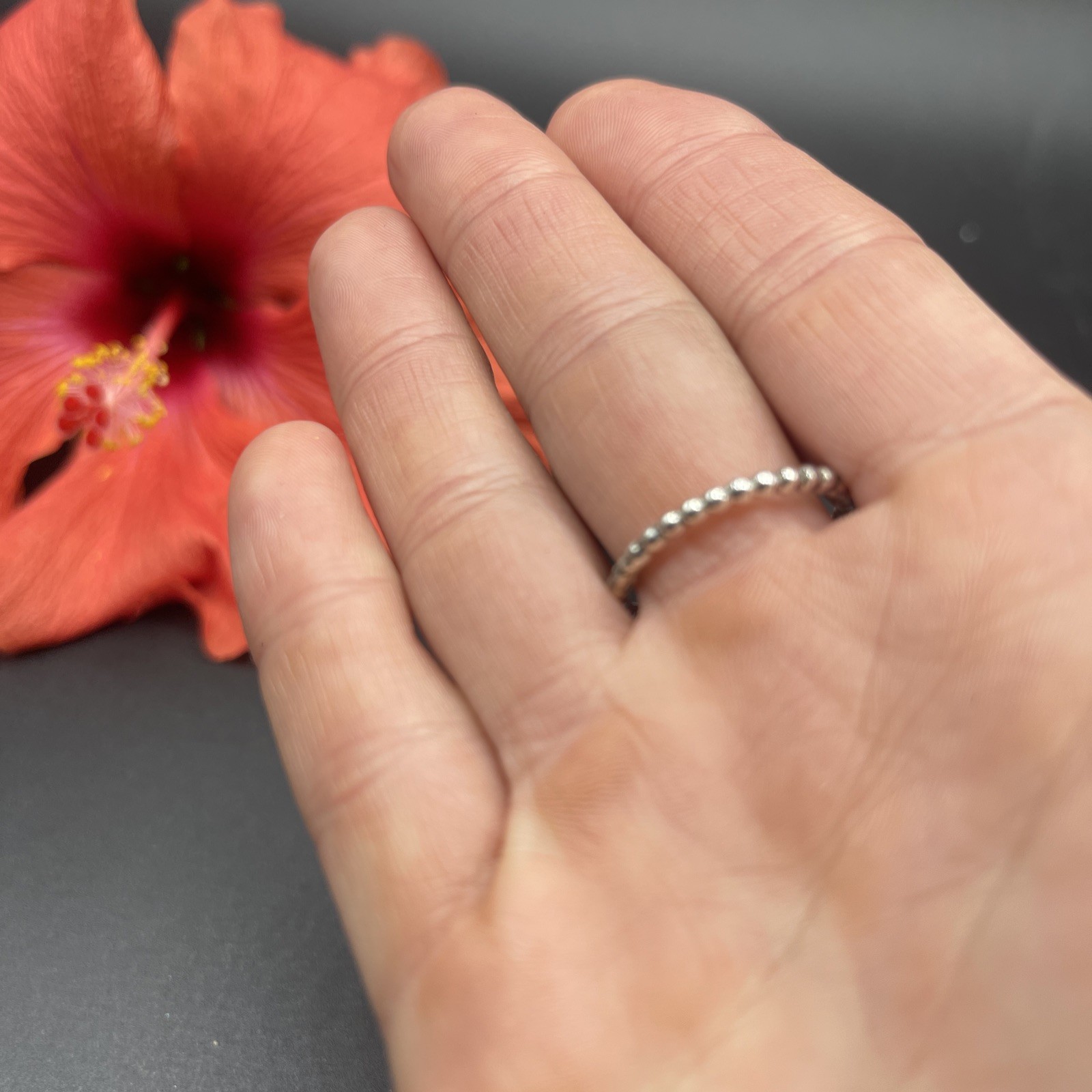 Stunning Unique Handmade 925 Sterling Silver Stackable Band Ring #B103