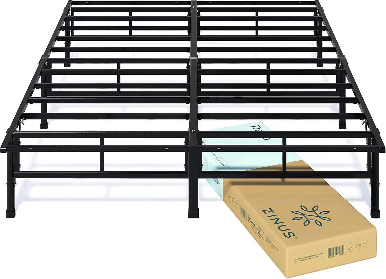 ZINUS 14" Smartbase King Metal Bed Frame - No Box Spring Needed, Sturdy Support
