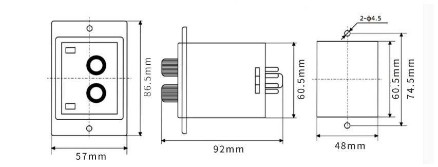 for For Time For relay ATDV-Y 220V AC Dual Cycle Delay Controller ABS Material