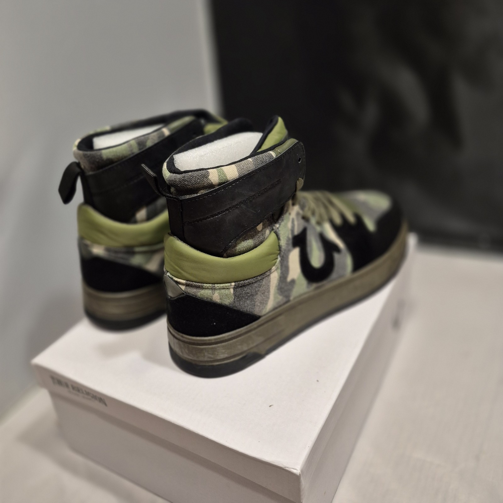True Religion Men's Mateo Camo High Top Sneakers Brand New 10 M NIB