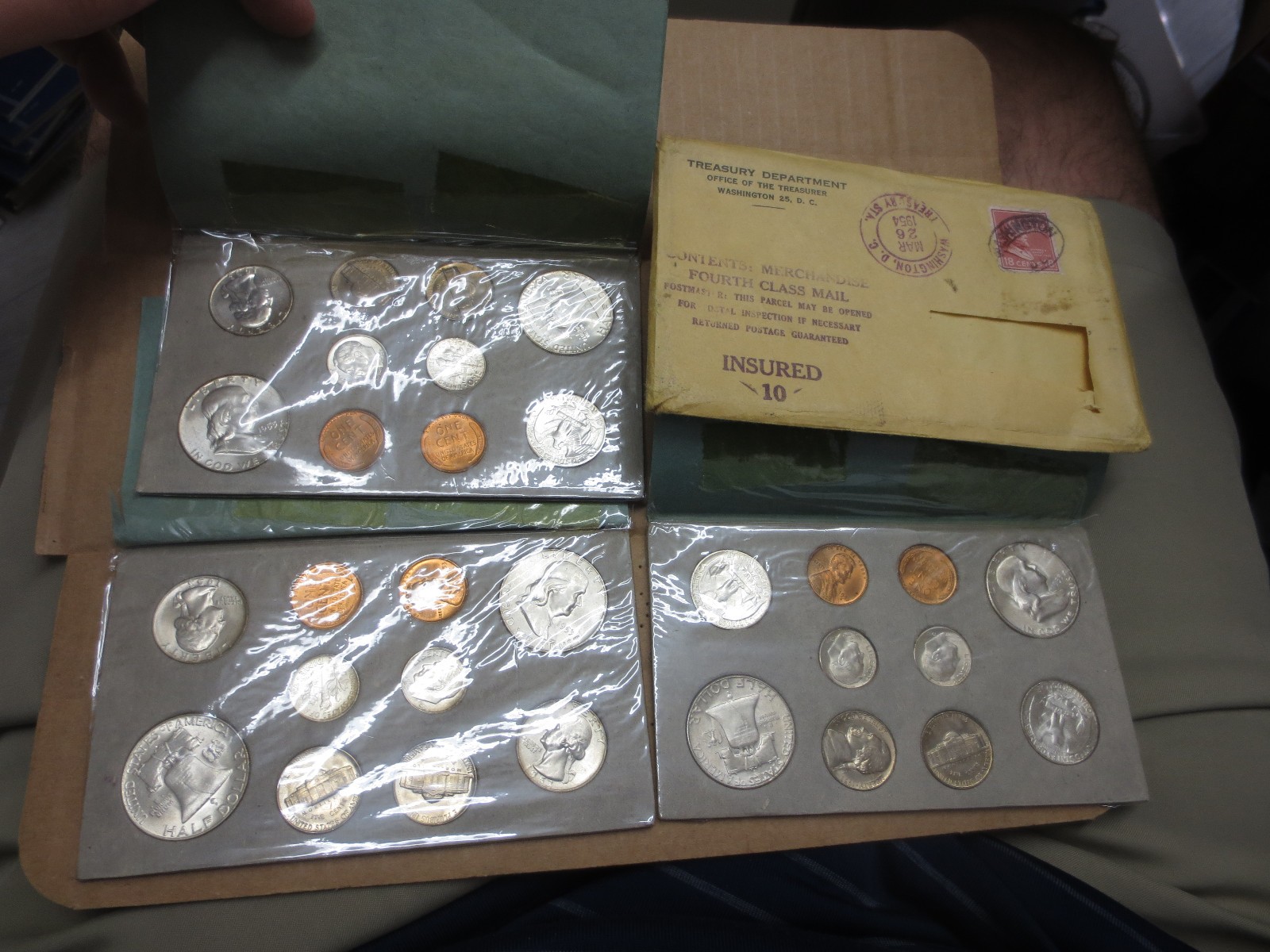 Complete 1953 United States Mint State w/ Folders & Original Mailing Envelope