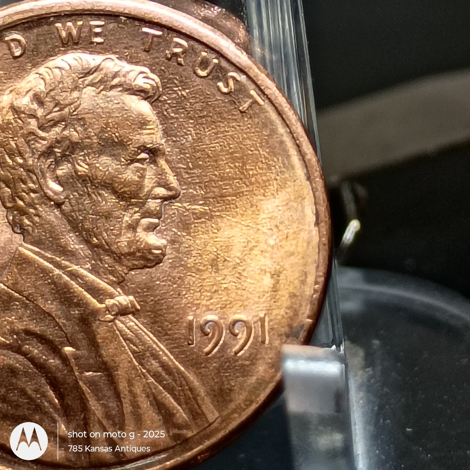 1991 Lincoln Cent BU - TEXTBOOK Machine Doubling & Misaligned Die (MAD) Ref