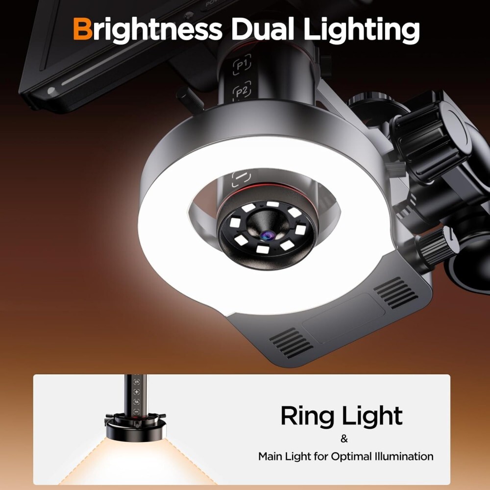 Elikliv AutoFocus HDMI Digital Microscope: Fast TOF Sensor 4K Effortless Clarity