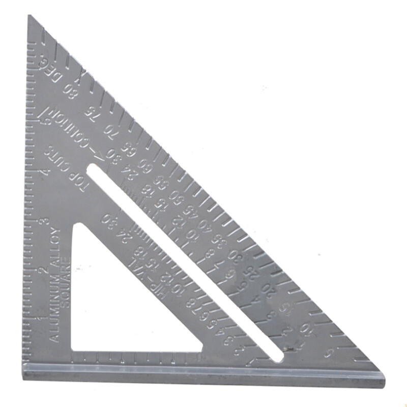 Metal Imperial Angle Protractor Speed Square Triangle Ruler Measuring Tool