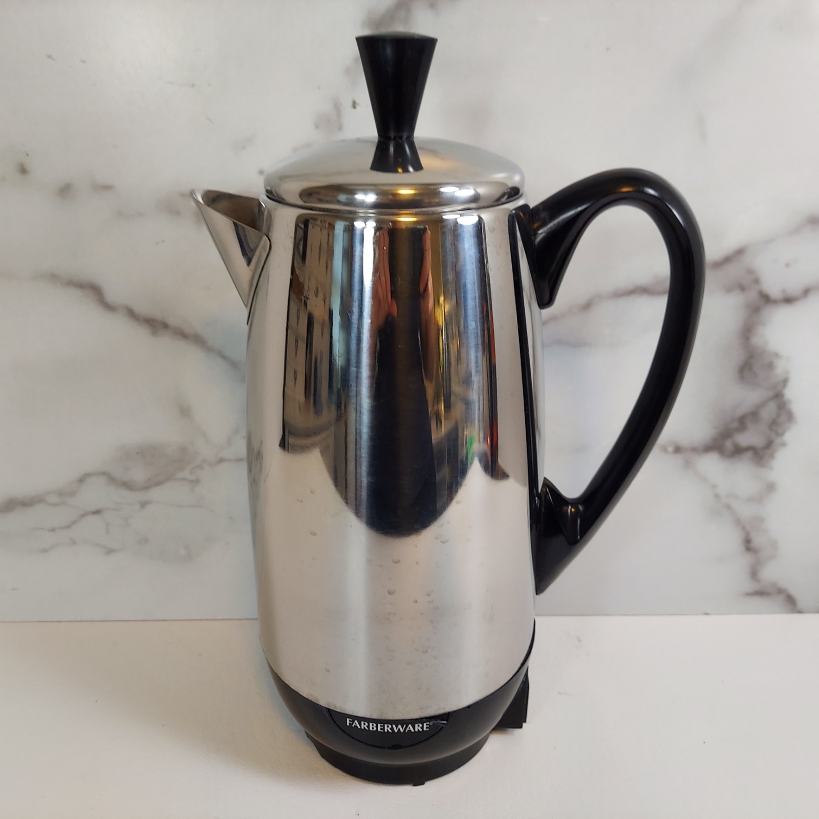 Farberware Stainless 12 Cup Coffee Percolator FCP412 Complete Works