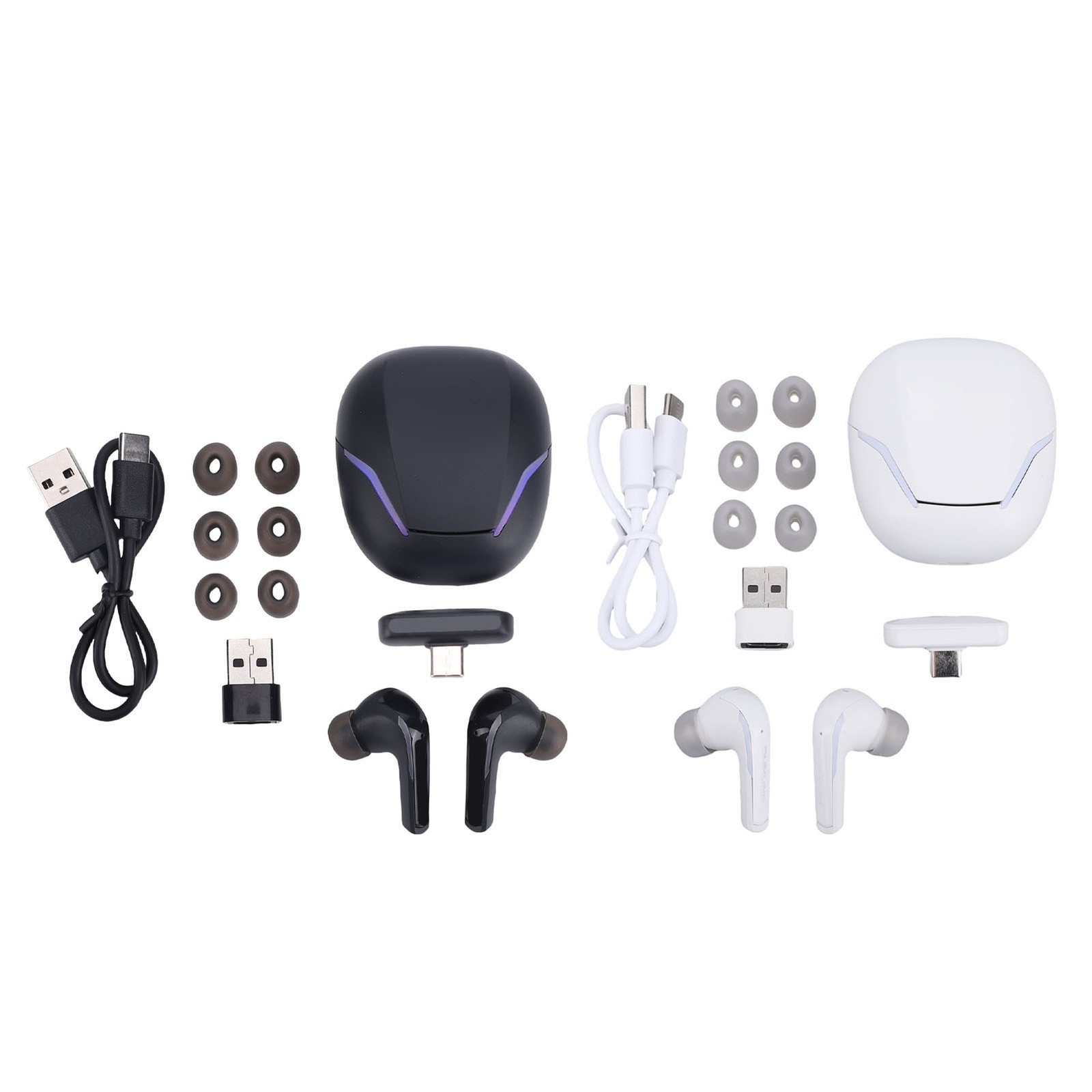2.4GHz Wireless Gaming Headset ENC Mic Low Delay For /