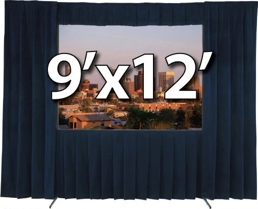 Lot of 2 Da-Lite Fast Fold truss projector screens 9 ft x 12 ft