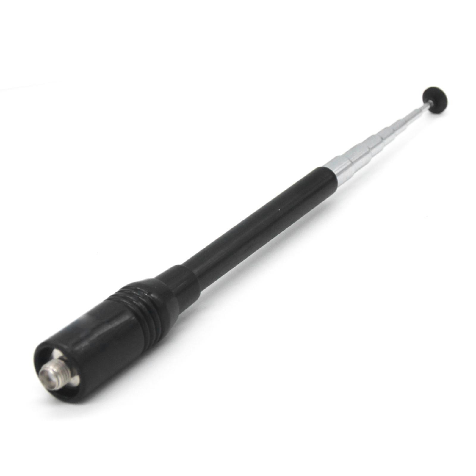Dual Band VHF UHF Telescopic Ham Radio Antenna 11.2cm-42cm Extendable SMA Female