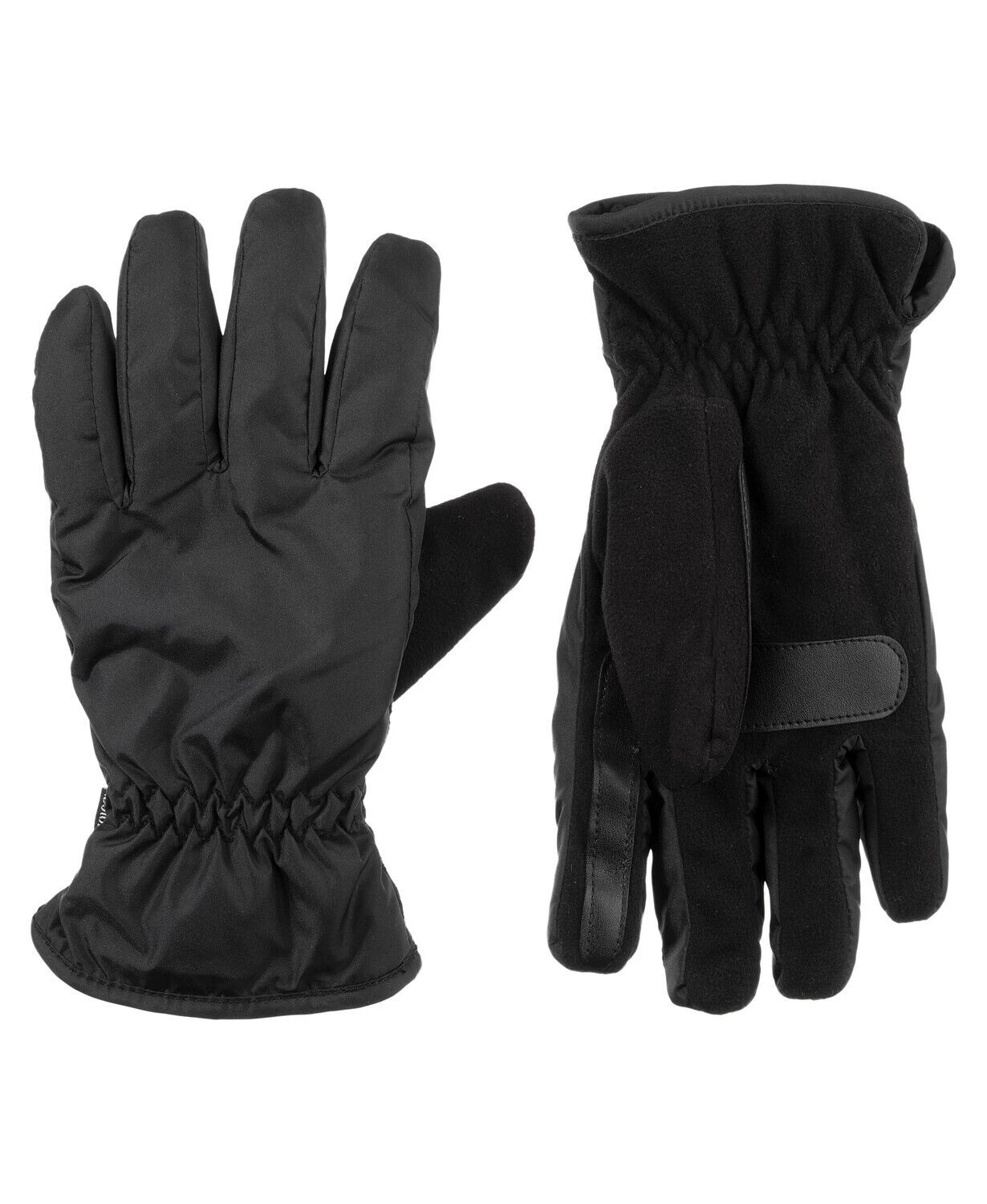 Isotoner Signature Men's Sleekheat Touchscreen Gloves Black-Size Medium