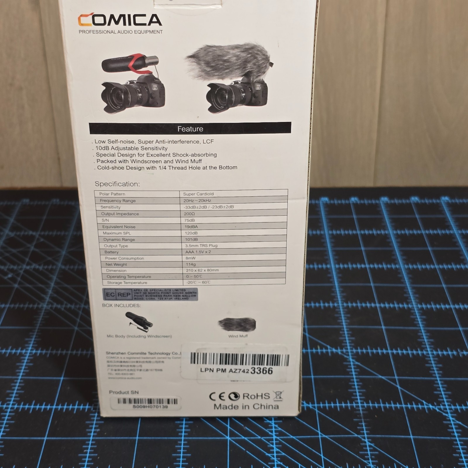 Comica V30 PRO Directional Condenser Shotgun Video Microphone - New, Open Box