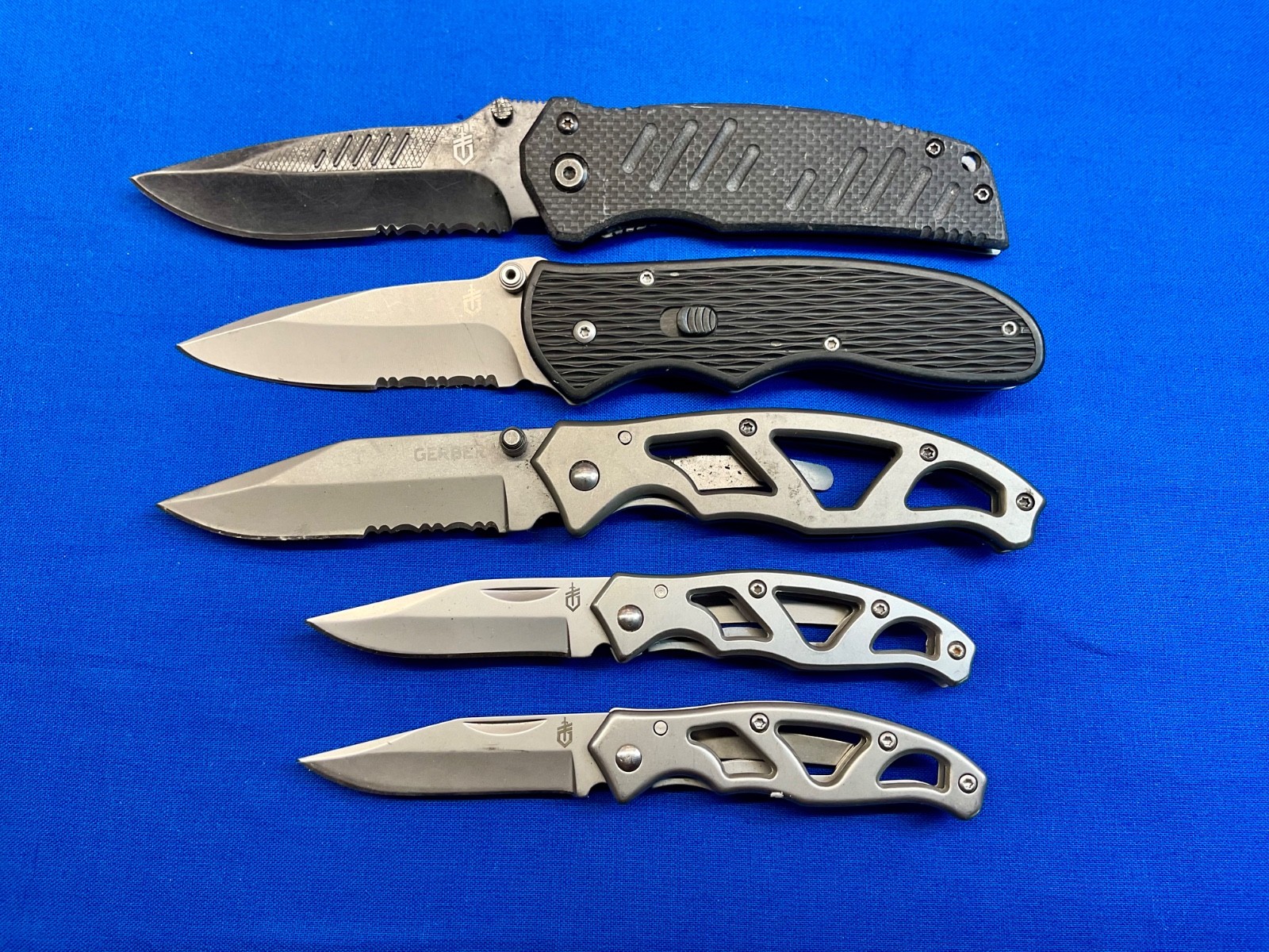 Gerber Folding Pocket Knife Lot of 5 Knives