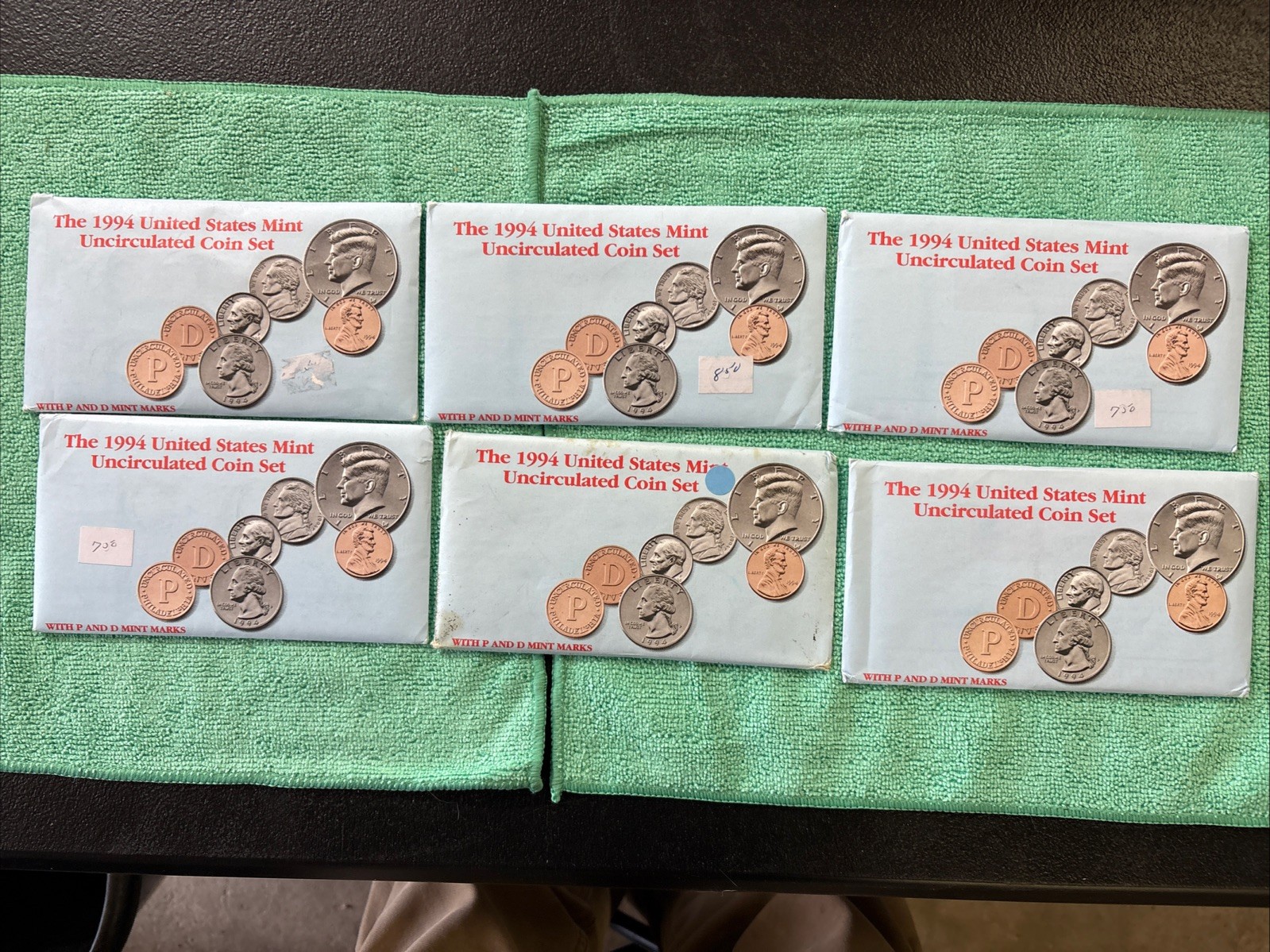 6 Sets Lot of 1994 P-D Mint Uncirculated Sets ORIGINAL