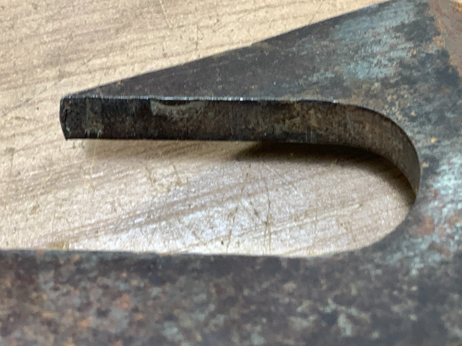 Antique Woodworking Cast Iron Barrel Scraper Blade tool