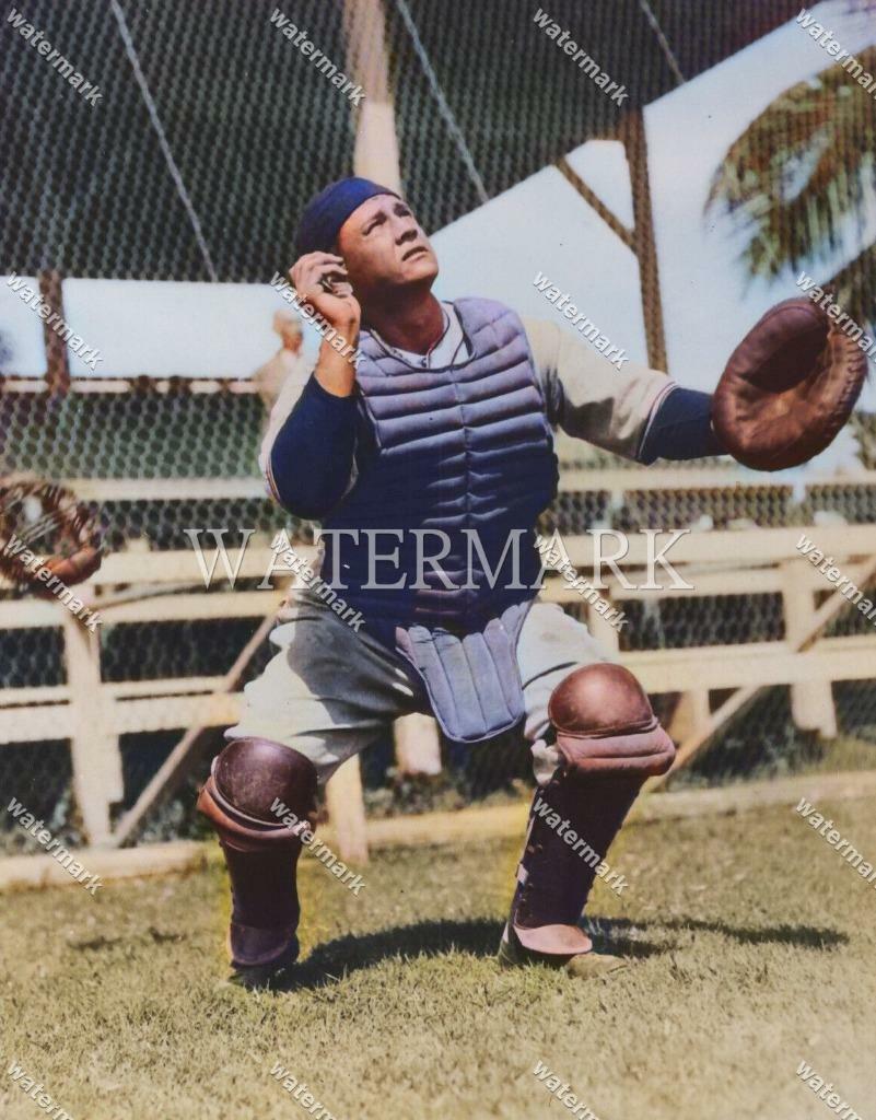 GK957 Gus Mancuso New York Giants Baseball 8x10 11x14 16x20 Colorized Photo