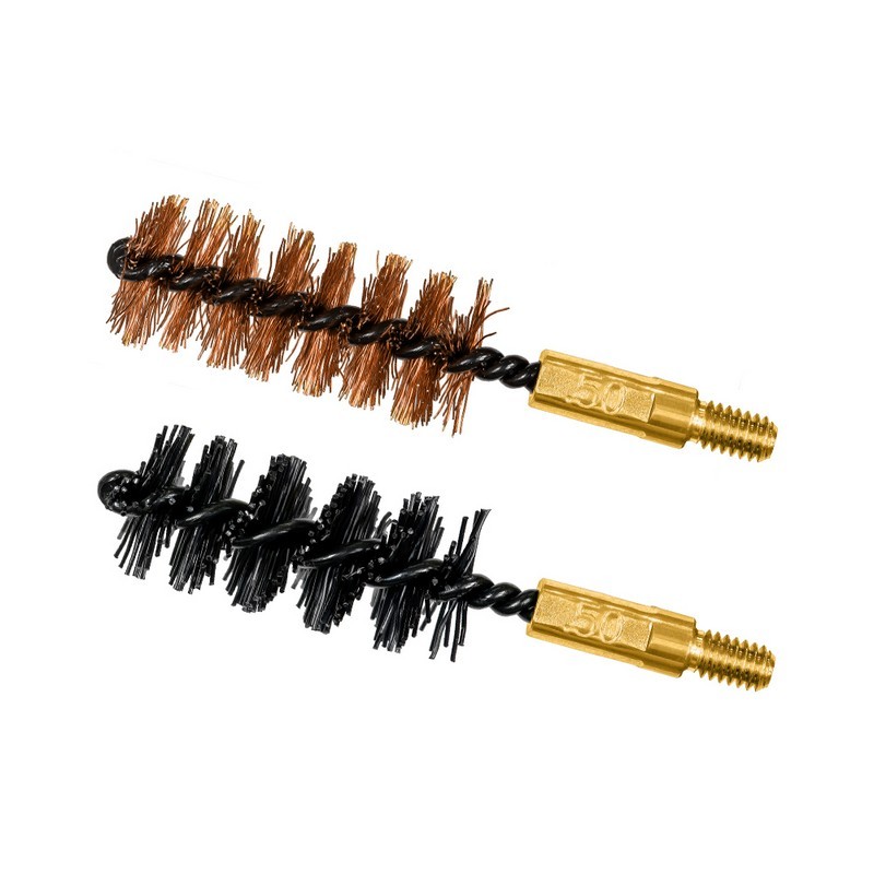 Otis Technology FG-350-NB .50 Cal Bore Brush 2-Pack (1 Nylon/1 Bronze)