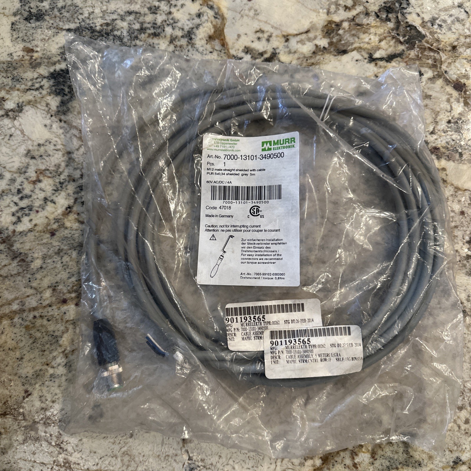 Murrelektronik 7000-13101-3490500 sensor/actuator cable NEW + FAST SHIPPING