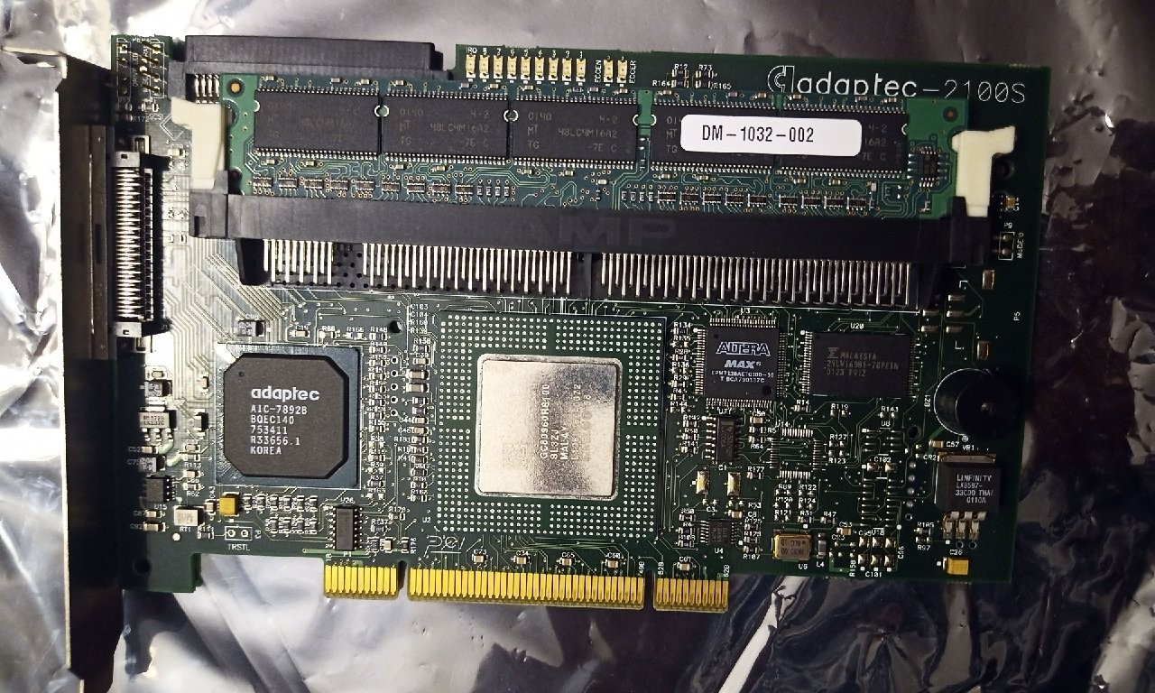 ADAPTEC 2100S SCSI RAID ULTRA 160 Controller w/32mb cache for SERVER/WRKSTATON