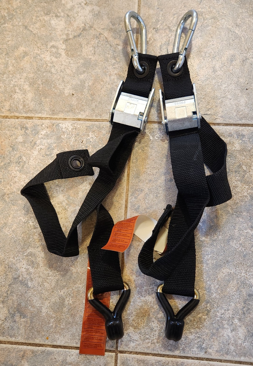 Set of 2 Gladiator ANH-70 Heavy Duty Cargo Straps - new